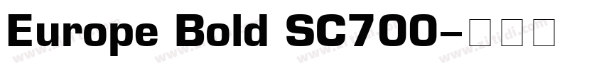 Europe Bold SC700字体转换